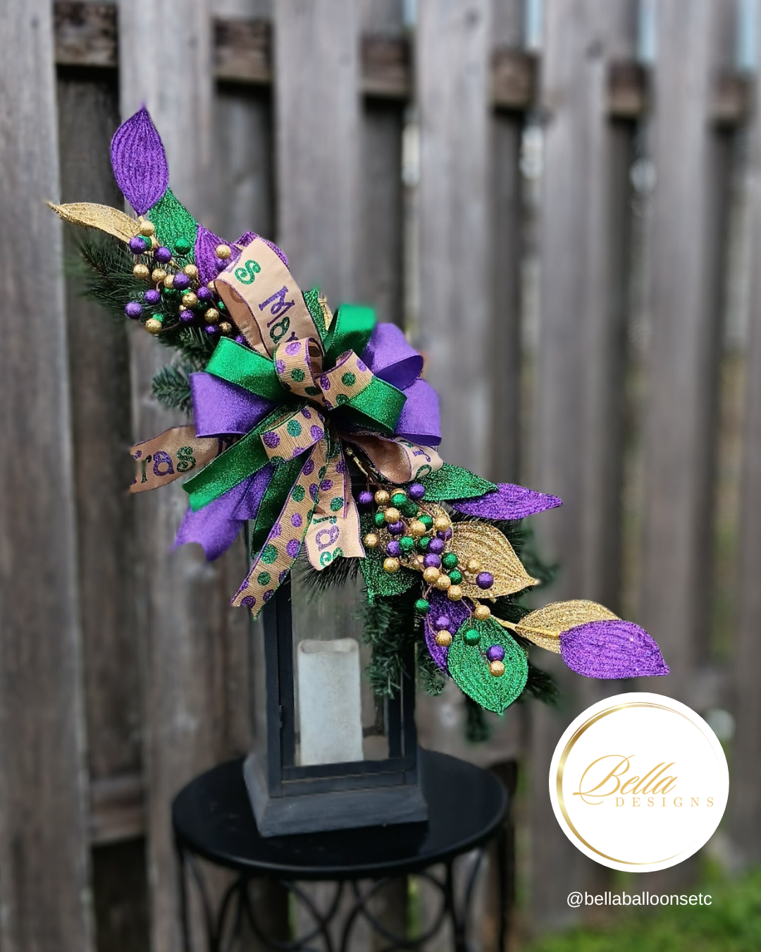 Elegant Mardi Gras Swag – Festive Flair for Any Space