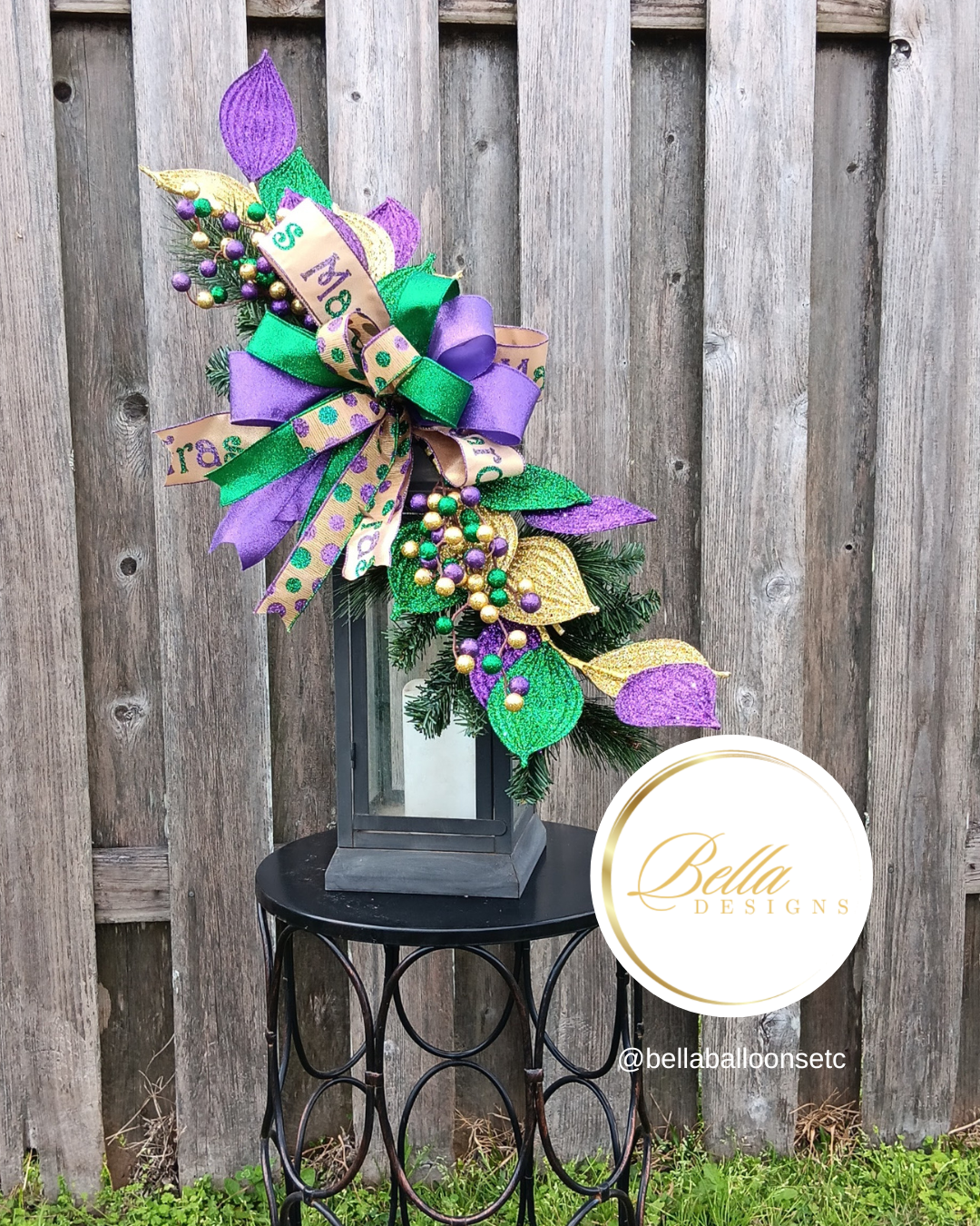 Elegant Mardi Gras Swag – Festive Flair for Any Space